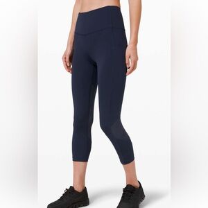 Lululemon Pace Rival High-Rise Crop 22" in True Navy